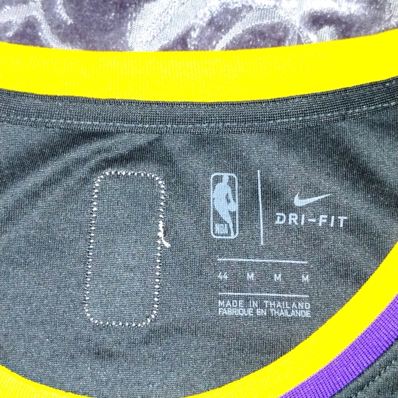 Nike NBA LA Lakers Lebron James (Swingman Earned Ed. Jersey-Men Sz 44-Med) NEW!! - Picture 4 of 7